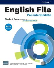 English File 5E Pre-Intermediate SB access to Exam Confidence. Autor: Oxenden Clive, Lambert Jerry. Dadada.pl Okładka książki English File 5E Pre-Intermediate SB access to Exam Confidence