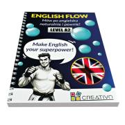 ENGLISH FLOW - Mów po angielsku naturalnie i pewnie! LEVEL A2. Autor: Dwornik Paweł. Dadada.pl Okładka książki ENGLISH FLOW - Mów po angielsku naturalnie i pewnie! LEVEL A2