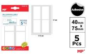 Opakowanie Etykiety samoprzylepne 40x75mm 5ark