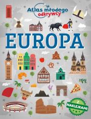 Okładka książki Europa. Atlas młodego odkrywcy (z naklejkami)