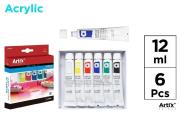 Opakowanie Farba akrylowa 12ml 6 kolorów