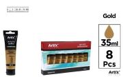 Opakowanie Farba akrylowa 35ml złota (8szt)