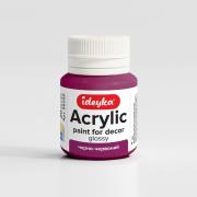 Opakowanie Farba akrylowa Czerń i czerwień 20ml