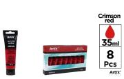Opakowanie Farba akrylowa czerwień karmazynowa 35ml (8szt)