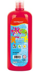 Farba akrylowa KEYROAD butelka 1000ml czerwona. Wydawca: Keyroad. Dadada.pl Opakowanie Farba akrylowa KEYROAD butelka 1000ml czerwona