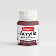 Opakowanie Farba akrylowa Mahoniowy brąz 20ml