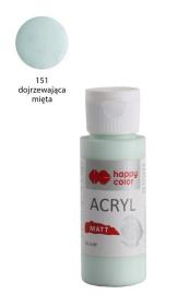 Opakowanie Farba akrylowa Matt miętowy jasny 60ml HAPPY COLOR