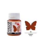 Farba akrylowa metaliczna copper 55 20ml. Wydawca: Rosa. Dadada.pl Opakowanie Farba akrylowa metaliczna copper 55 20ml