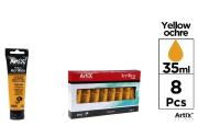 Opakowanie Farba akrylowa ochra żółta 35ml (8szt)