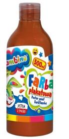 Opakowanie Farba plakatowa brązowa 500ml BAMBINO