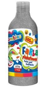 Opakowanie Farba plakatowa srebrna 500ml BAMBINO