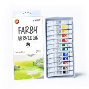 Opakowanie Farby akrylowe 12ml 12 kolorów