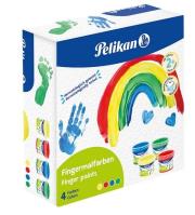 Opakowanie Farby do malowania palcami 4 kolory PELIKAN