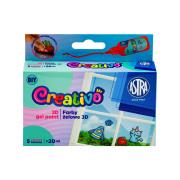 Opakowanie Farby do tworzenia naklejek żelowych Astra Creativo 5x20ml