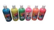 Opakowanie Farby plakatowe fluorestencyjne 500ml 6 kolorów