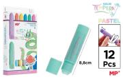 Opakowanie Farby tempera pastel w sztyfcie 12 kolorów