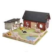 Farma drewniana Zwięrzątka na wsi. Wydawca: MICKI. Dadada.pl Opakowanie Farma drewniana Zwięrzątka na wsi