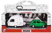 Opakowanie Fiat 126p + przyczepa Niewiadów Kemping zielony