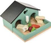 Opakowanie Figurki króliczki z akcesoriami drewniane