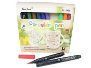 Opakowanie Flamastry do malowania po porcelanie 12 kolorów