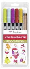 Opakowanie Flamastry dwustronne X-Mas 6szt