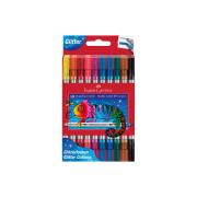 Opakowanie Flamastry Faber-Castell dwustronne brokatowe 10 kolorów