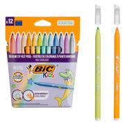 Flamastry Kid Couleur Pastel 12szt BIC. Wydawca: Bic. Dadada.pl Opakowanie Flamastry Kid Couleur Pastel 12szt BIC