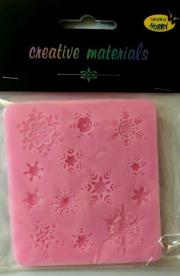 Opakowanie Forma silikonowa 9x9,5cm Śnieżynki