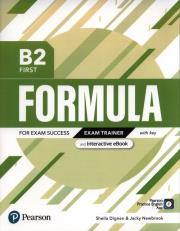 Formula B2 First Exam Trainer with key and Interactive eBook. Autor: Dignen Sheila, Newbrook Jacky. Dadada.pl Okładka książki Formula B2 First Exam Trainer with key and Interactive eBook
