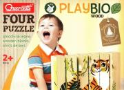 Four Puzzle Endangered Animals. Wydawca: Quercetti. Dadada.pl Opakowanie Four Puzzle Endangered Animals