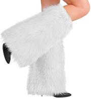 Opakowanie Futrzaste ocieplacze na nogi białe