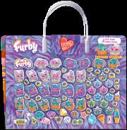 Futrzaste słodziaki. Furby. Kocham naklejać. Autor: Opracowanie zbiorowe. Dadada.pl Okładka książki Futrzaste słodziaki. Furby. Kocham naklejać