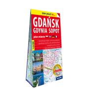Gdańsk Gdynia Sopot papierowy plan miasta 1:26 000. Autor:   Praca zbiorowa. Dadada.pl Okładka książki Gdańsk Gdynia Sopot papierowy plan miasta 1:26 000
