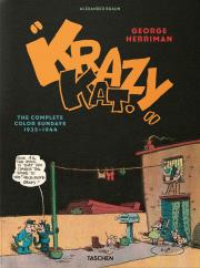 George Herriman. Krazy Kat. The Complete Color Sundays wer. angielska. Autor: Braun Alexander. Dadada.pl Okładka książki George Herriman. Krazy Kat. The Complete Color Sundays wer. angielska
