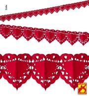 Opakowanie Girlanda z czerwonymi sercami 4m