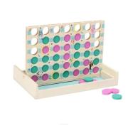 Gra drewniana Cztery w rzędzie Bluey. Wydawca: MICKI. Dadada.pl Opakowanie Gra drewniana Cztery w rzędzie Bluey