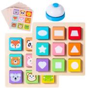 Gra drewniana Zwierzątka i Kształty. Wydawca: Norimpex. Dadada.pl Opakowanie Gra drewniana Zwierzątka i Kształty