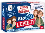 Gra Dzieci kontra Rodzice Kto wie lepiej?. Wydawca: Kangur. Dadada.pl Opakowanie Gra Dzieci kontra Rodzice Kto wie lepiej?