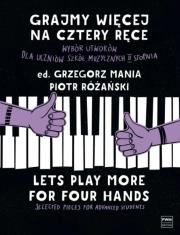 Okładka książki Grajmy więcej na cztery ręce + CD