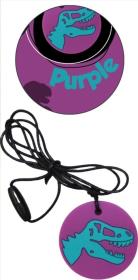 Opakowanie Gryzak antystresowy naszyjnik - dinozaur fioletowy