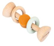 Grzechotka drewniana silikonowa Lis. Wydawca: Trixie Baby. Dadada.pl Opakowanie Grzechotka drewniana silikonowa Lis