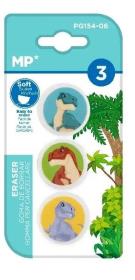 Opakowanie Gumka do ścierania Dinozaury 3szt