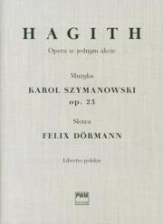 Okładka książki Hagith. Opera w jednym akcie, libretto polskie