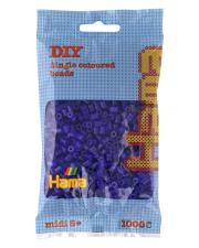 Opakowanie Hama Midi Koraliki w woreczku 1000 fioletowe przezroczyste