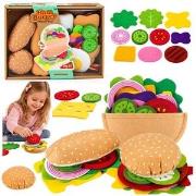 Opakowanie Hamburgery i kanapki filcowe DIY 28el