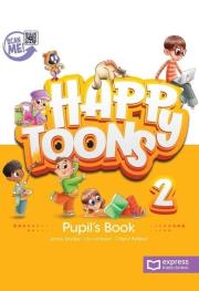 Okładka książki Happy Toons 2 edycja międzyna. PB + DigiBook (kod)