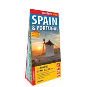 Okładka książki Hiszpania i Portugalia laminowana mapa samochodowa 1:1 100 000