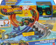 Opakowanie Hot Wheels Monster Trucks Pętla rekina Tor z kraks