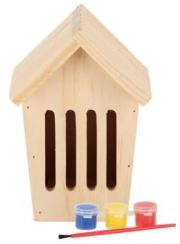 Opakowanie Hotel dla motyli drewniany DIY z farbami