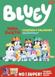 Okładka książki Hura, Święta! Książkowy kalendarz adwentowy. Bluey